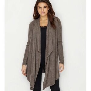 BAREFOOT DREAMS‎ Bamboo Calypso Wrap Size L/XL Cardigan Cocoa Brown #WX8-6